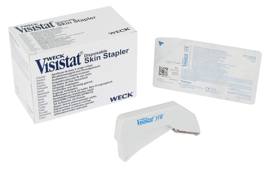 Wound Stapler Visistat® Squeeze Handle Stainless Steel Staples Wide Staple 35 Staples