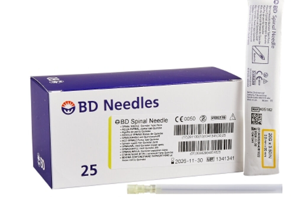 Spinal Needle BD™ 3-1/2 Inch 20 Gauge Quincke Style