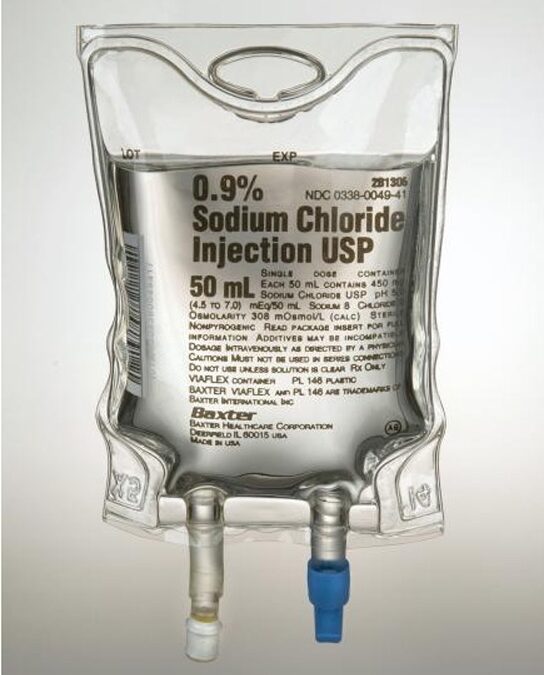 Replacement Preparation Sodium Chloride, Preservative Free 0.9% IV Solution Flexible Bag 50 mL