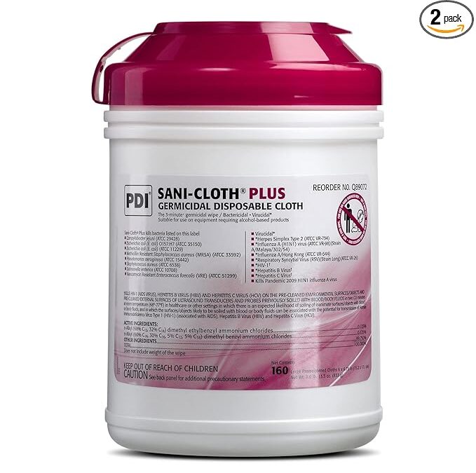 Sani-Cloth Plus Germicidal Disposable Cloths, 160/Tub