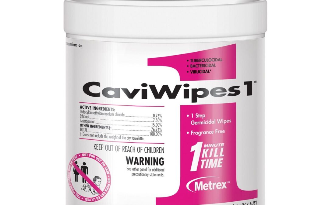 Metrex 13-5100 CaviWipes1 Surface Disinfectant Wipes – 160 Count